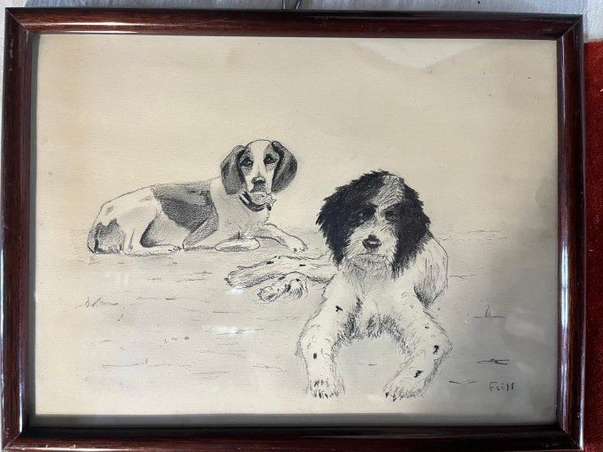 2 chiens de chasse de Fliss