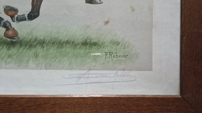 Francisque Rebour. Trot attelé