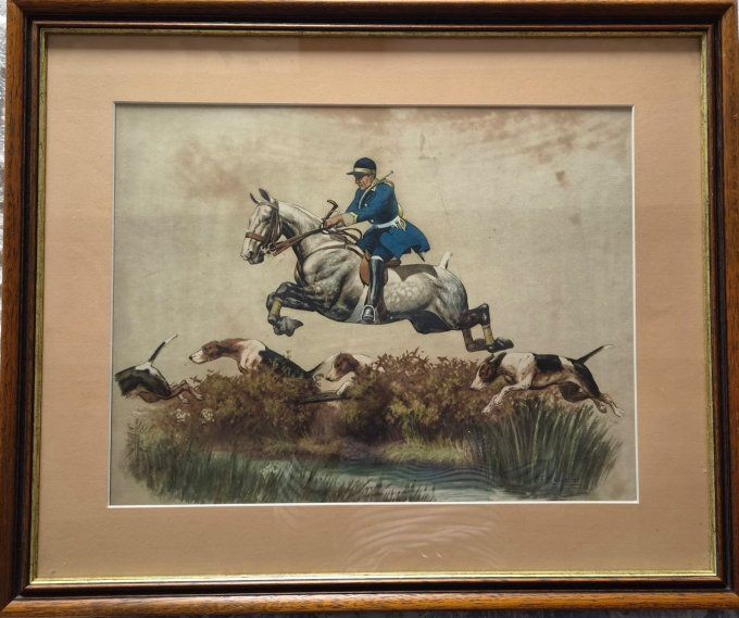 Francique Rebour. chasse à courre