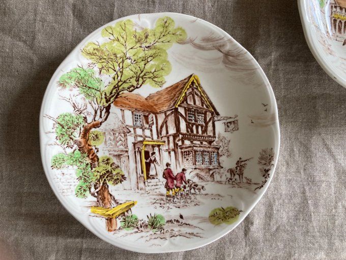  1 Assiette  creuse  Gien Ludlow