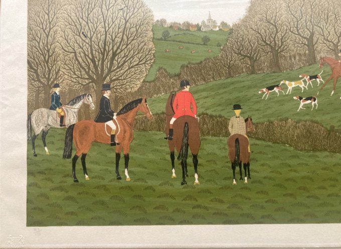 Vincent Haddelsey. Scène de chasse