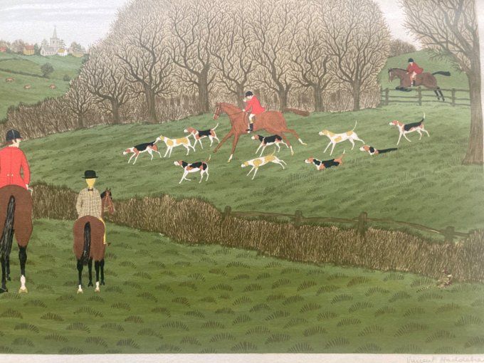 Vincent Haddelsey. Scène de chasse