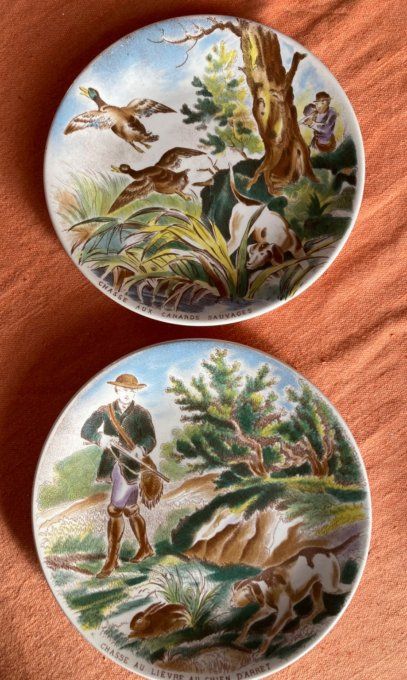 5 assiettes Sarreguemines 