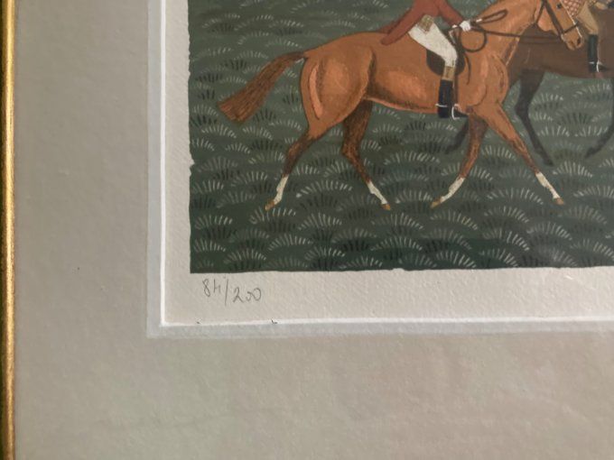 Vincent Haddelsey. Scène de chasse à courre.