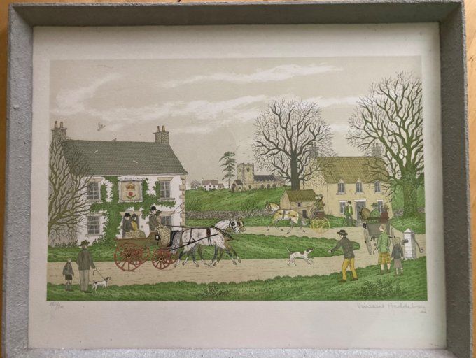 Vincent Haddelsey scène de vie dans un village