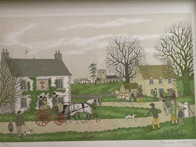 Vincent Haddelsey scène de vie dans un village