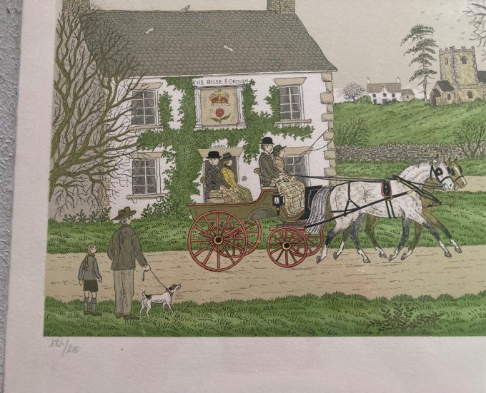 Vincent Haddelsey scène de vie dans un village