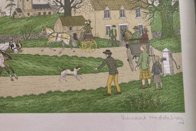 Vincent Haddelsey scène de vie dans un village