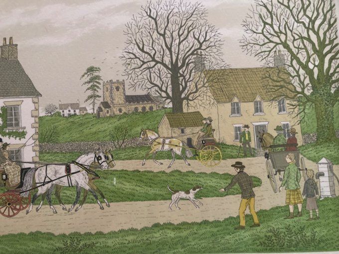 Vincent Haddelsey scène de vie dans un village