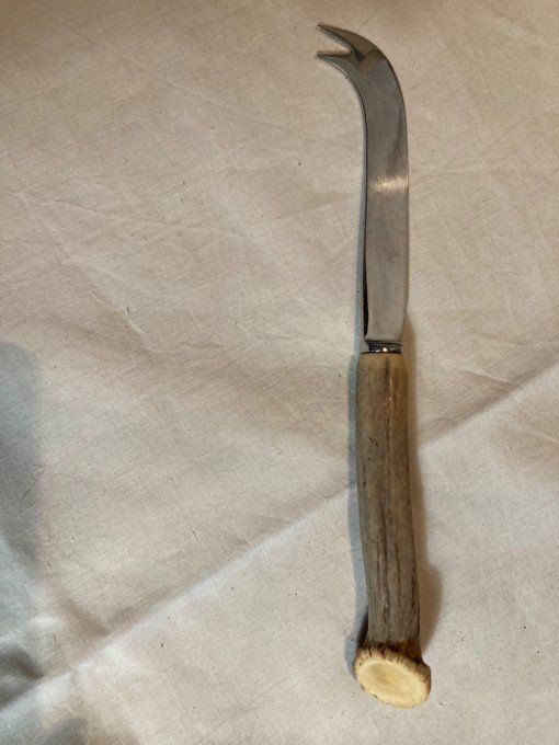 Couteau à fromage, manche en bois de chevreuil