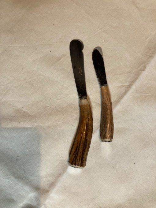 Couteaux à beurre manche en bois de chevreuil