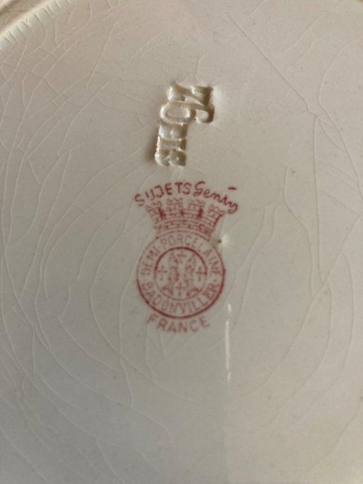 Assiette humoristique «  le gros gibier » n°12 