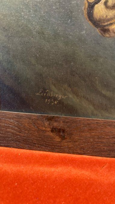 Peinture Chamois signé Leinberger 1930