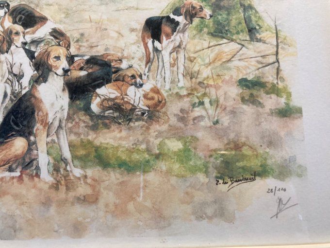 Les chiens de vénerie d’E de Baudreuil.