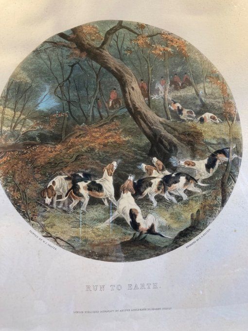 Gravure Anglaise ronde gravées par Hester Run to Earth
