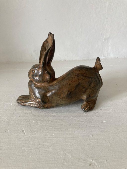 Bronze Pierre Chenet «  lievre allongé »