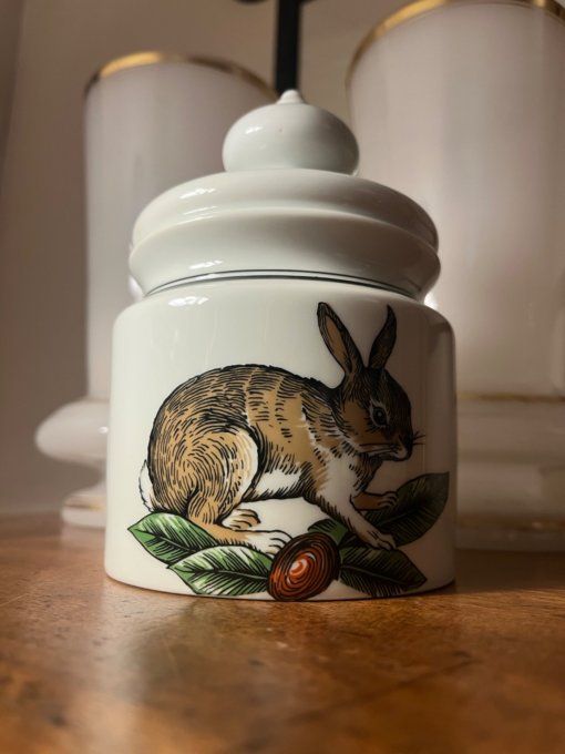 Apilco, porcelaine d Auteuil, moutardier