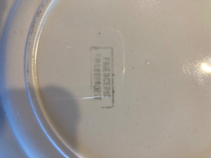 11 assiettes Chasse à courre faïencerie Armandinoise.