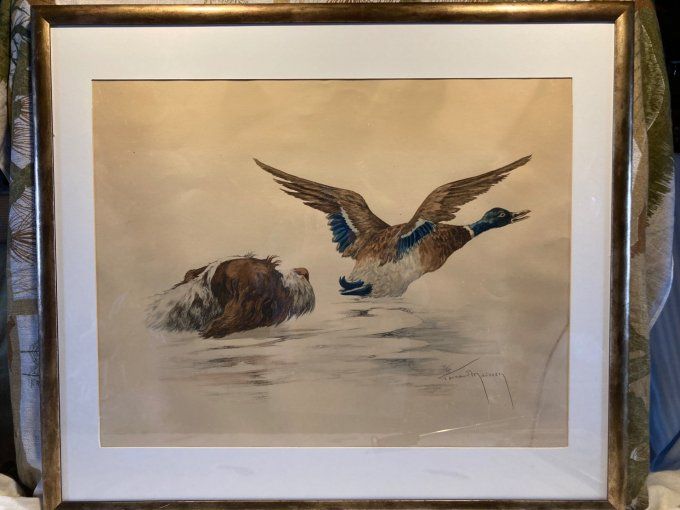 François Maissen chasse au canard.