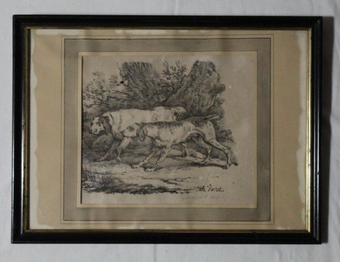 Chiens de chasse, d'après Carle Vernet