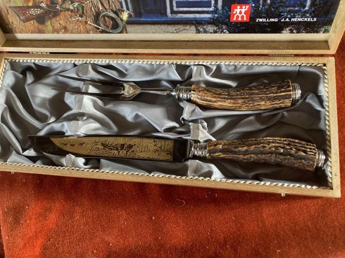 Couvert à découper manche corne Zwilling JA Henckels