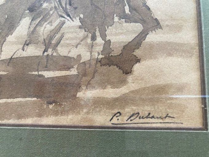 Pierre Olivier Dubaut. Les joueurs de Polo. VENDU 